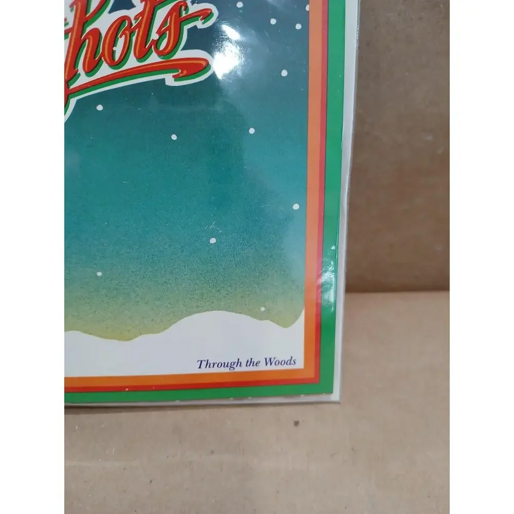 Vintage PopShots Through The Woods Pop Up Greeting Card Santa Sleigh Christmas